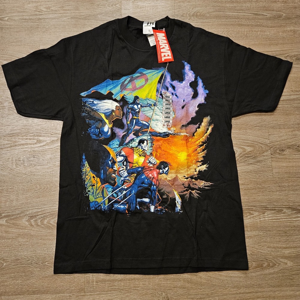 Vintage 2007 Marvel X-Men T Shirt Mens L Mad Engine Hot Topic NWT Deadstock
